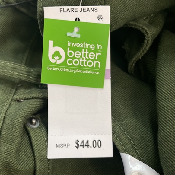 High Rise Button-Fly Flared-Leg Jeans NWT - Picture 8 of 10